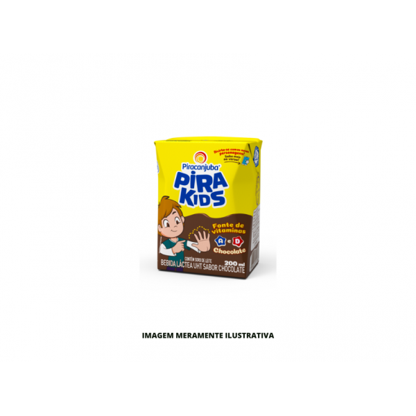 BEBIDA LACTEA - PIRAKIDS - 200ml CHOCOLATE - CX27